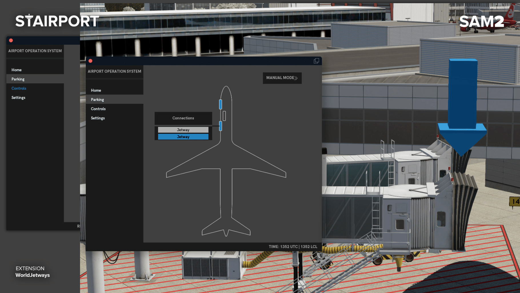 X-Plane 11: Add-on - SAM WorldJetways screenshot