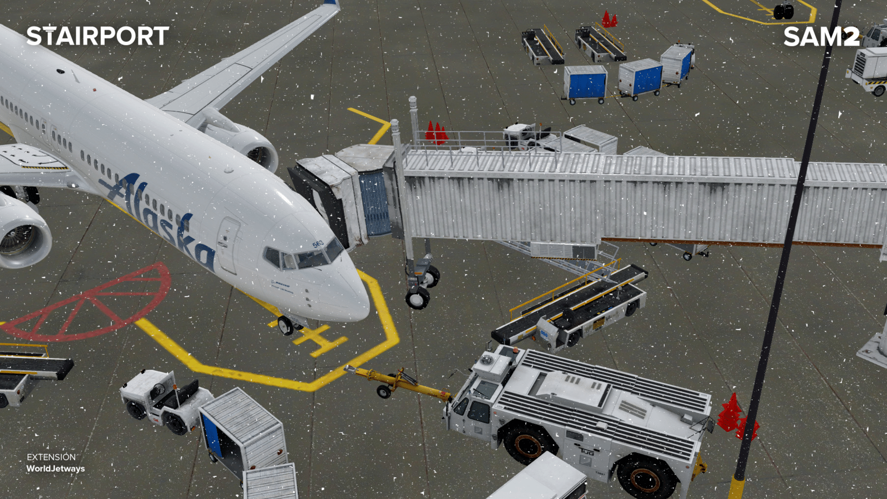 X-Plane 11: Add-on - SAM WorldJetways screenshot