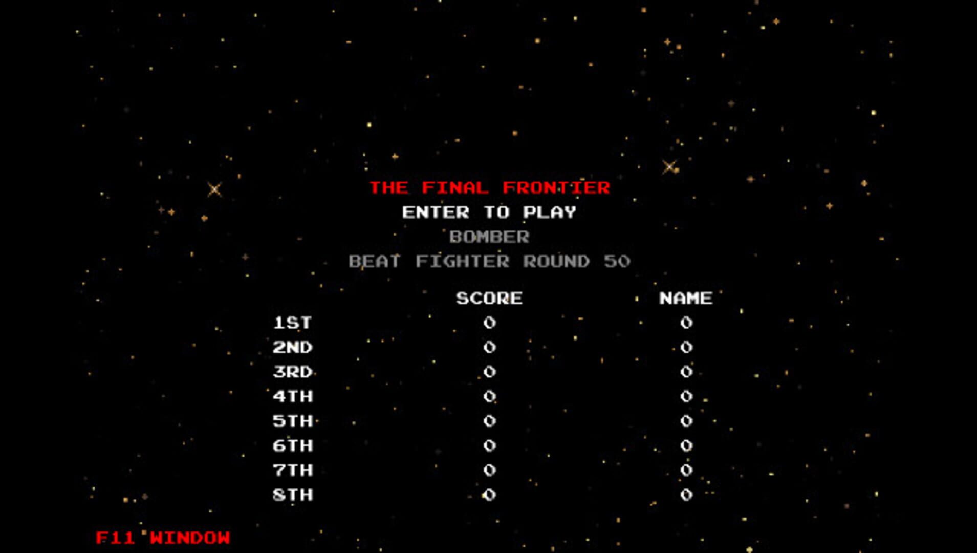 The Final Frontier - Screenshot