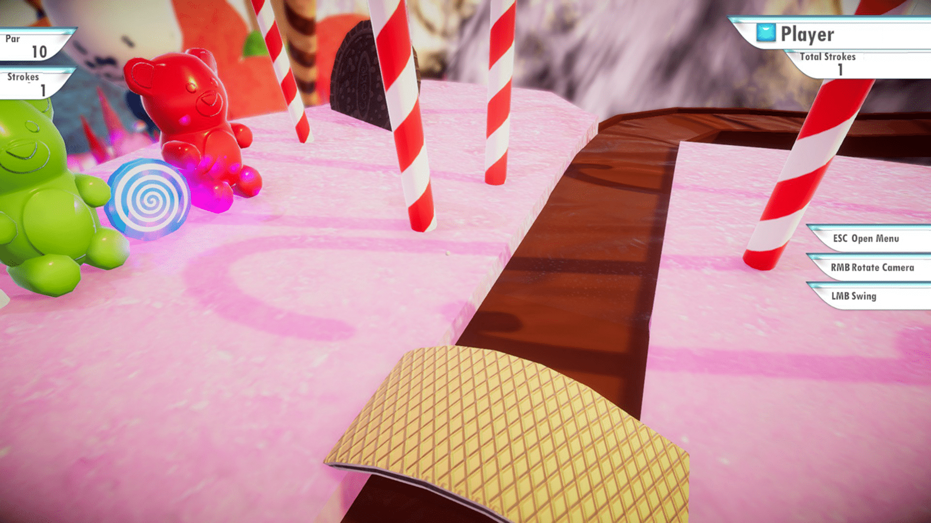 3D MiniGolf: Candy Shop screenshot