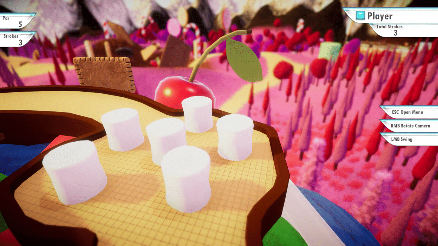 3D MiniGolf: Candy Shop screenshot