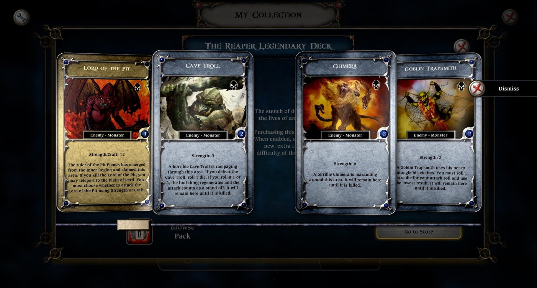 Talisman: The Reaper Expansion - Legendary Deck screenshot