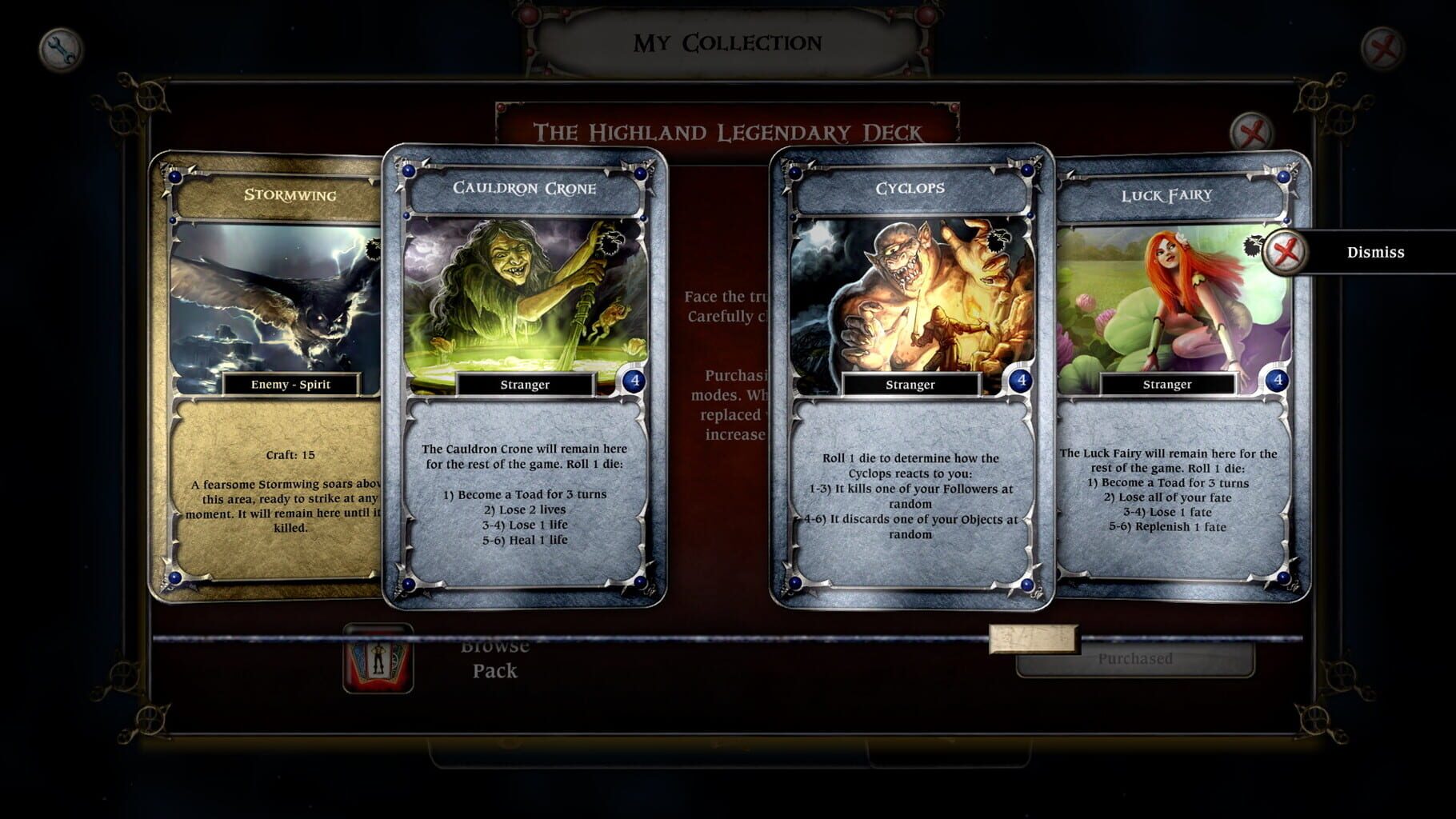 Captura de pantalla - Talisman: The Highland Expansion - Legendary Deck