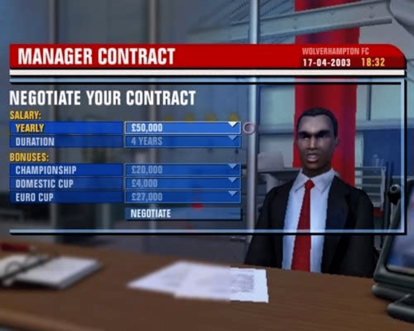 Premier Manager 2003-04 screenshot