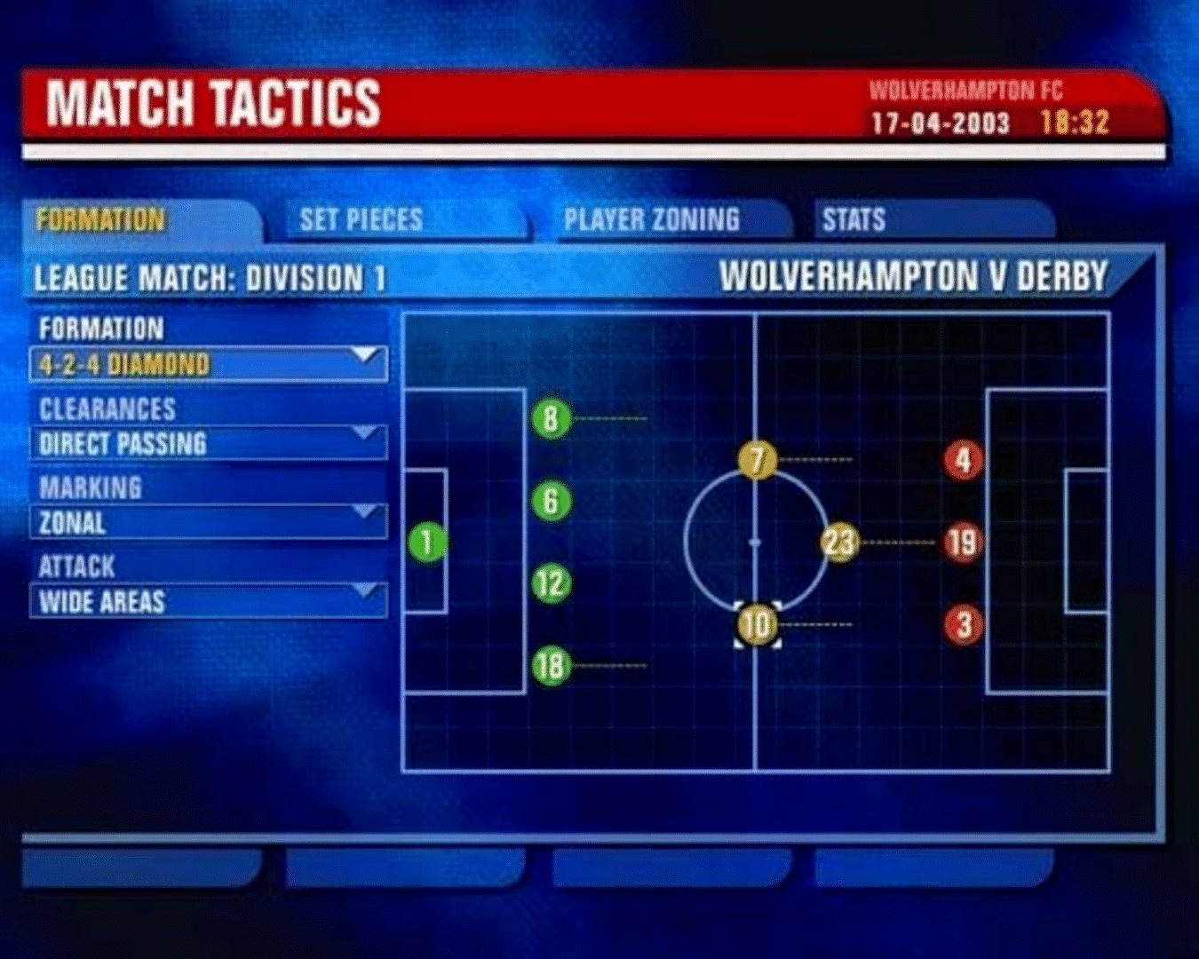 Premier Manager 2003-04 screenshot