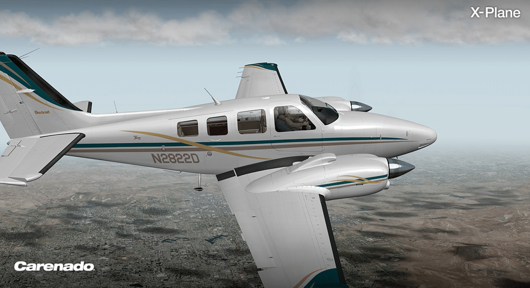 X-Plane 10 Global: Carenado - B58 Baron screenshot