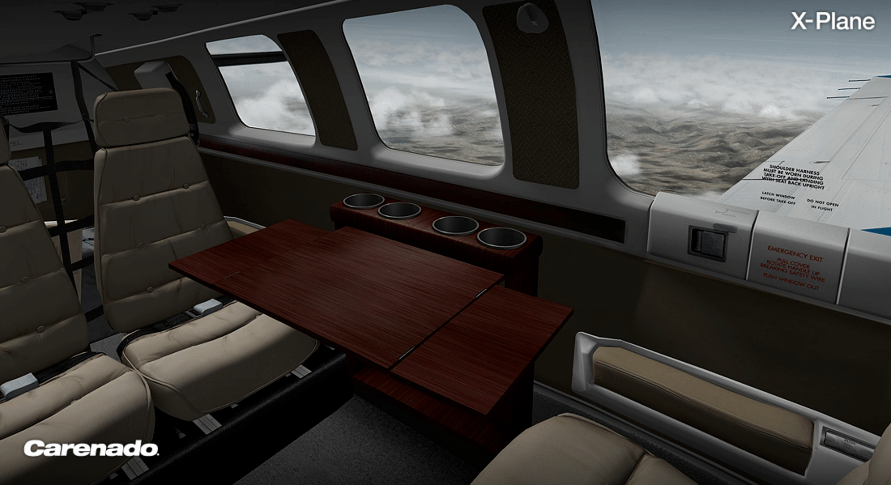 X-Plane 10 Global: Carenado - B58 Baron screenshot