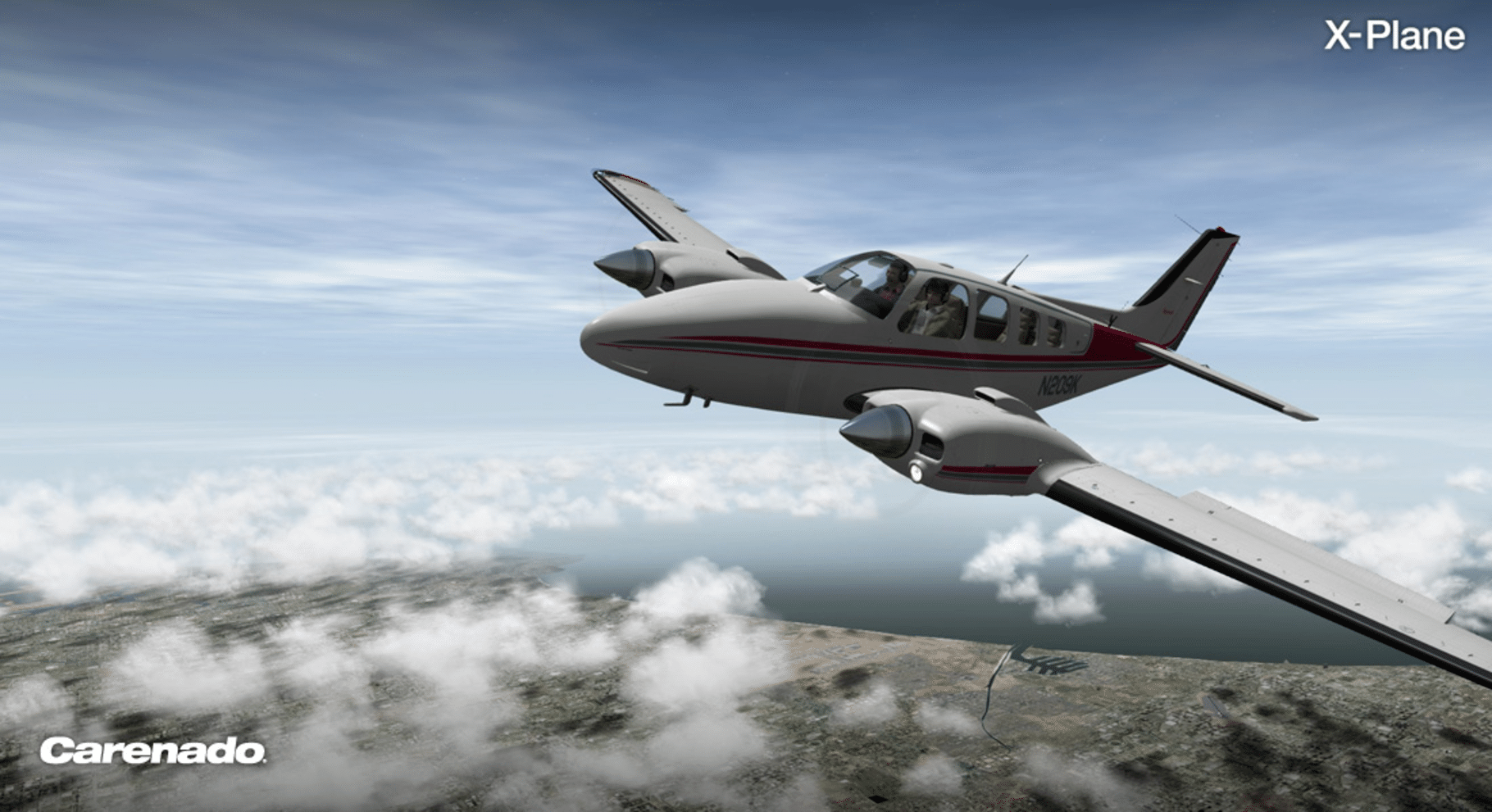 X-Plane 10 Global: Carenado - B58 Baron screenshot