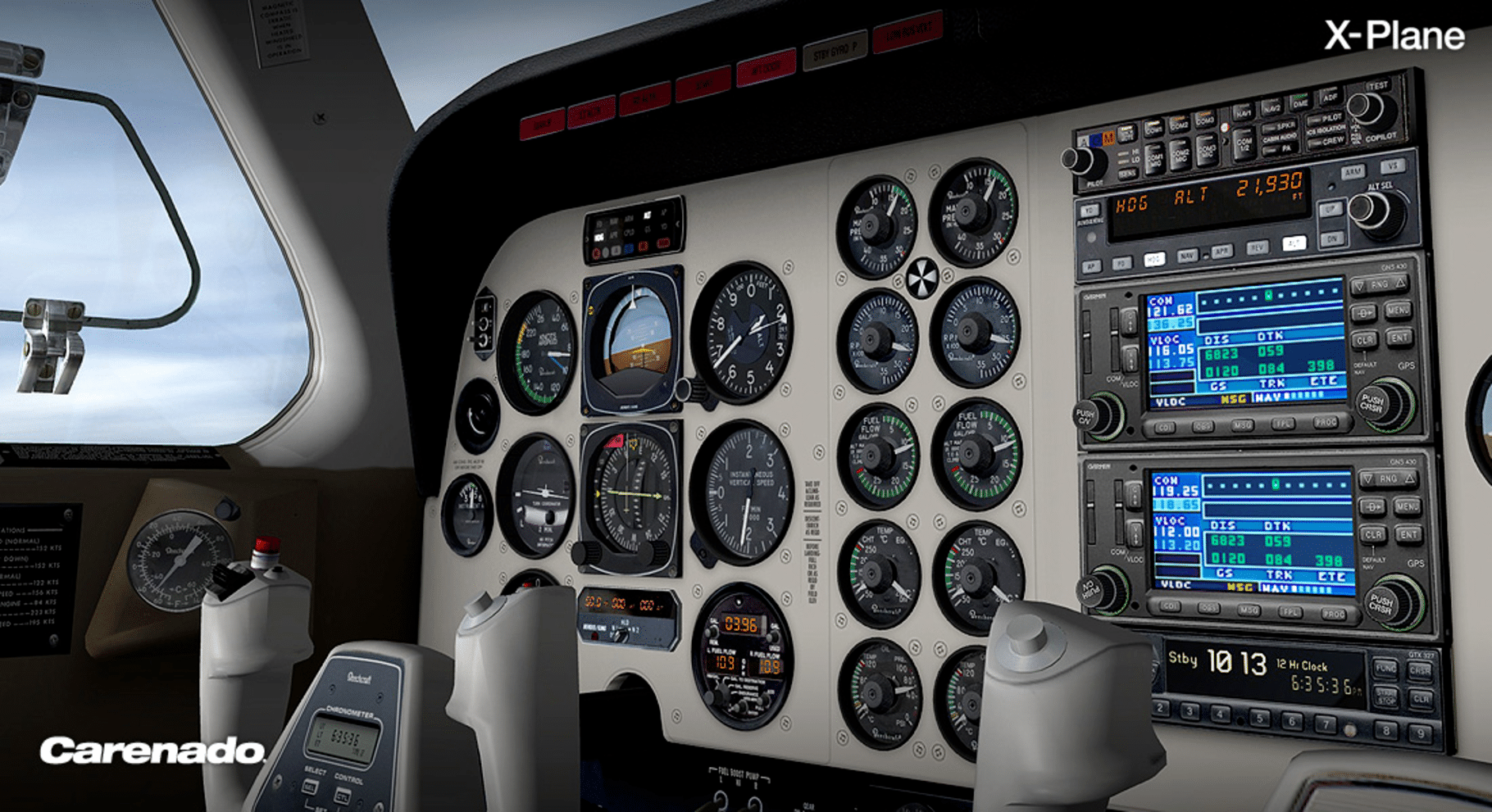 X-Plane 10 Global: Carenado - B58 Baron screenshot