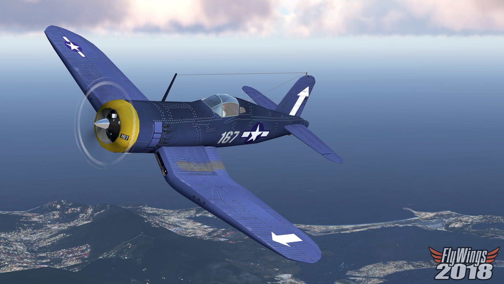 FlyWings 2018 Flight Simulator: World War II Fighters - Screenshot