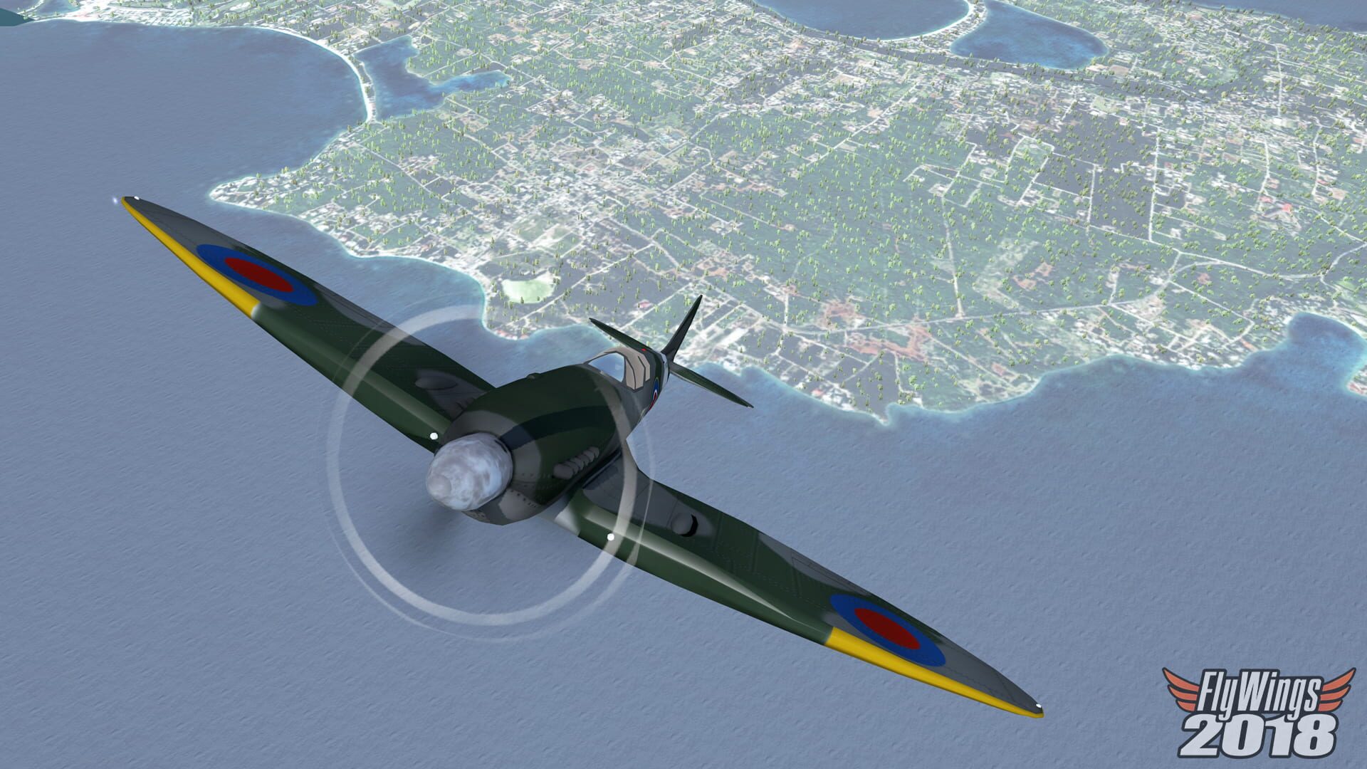 FlyWings 2018 Flight Simulator: World War II Fighters - Screenshot