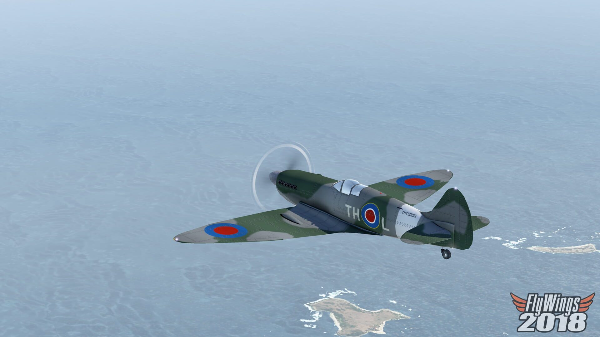 FlyWings 2018 Flight Simulator: World War II Fighters - Screenshot