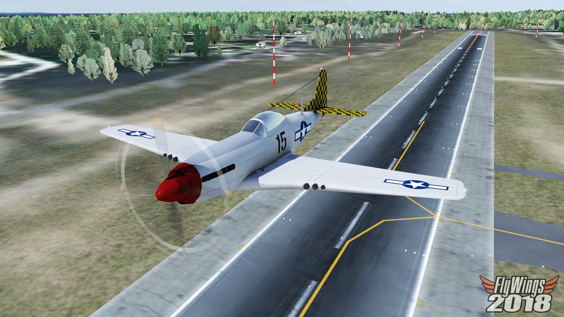 FlyWings 2018 Flight Simulator: World War II Fighters - Screenshot