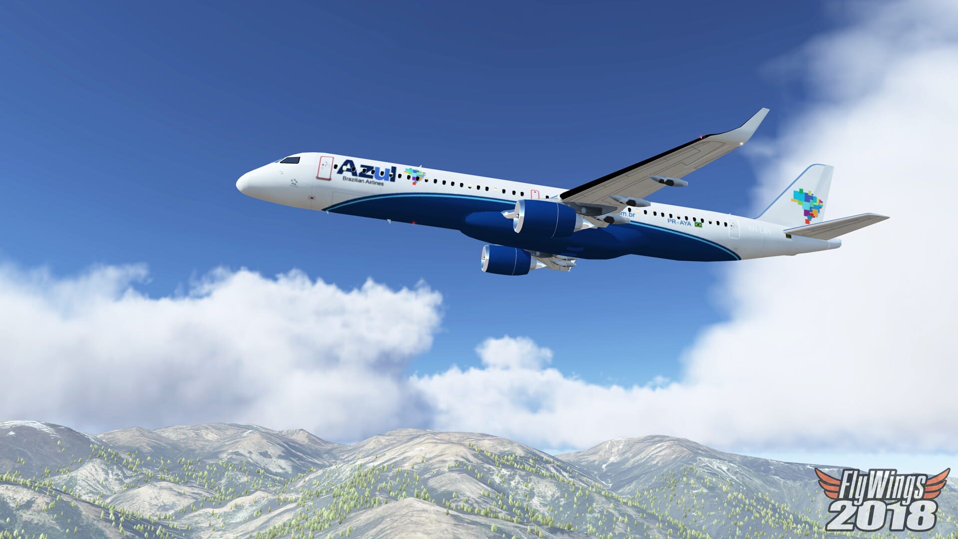 FlyWings 2018 Flight Simulator: Embraer 190 Family - Screenshot