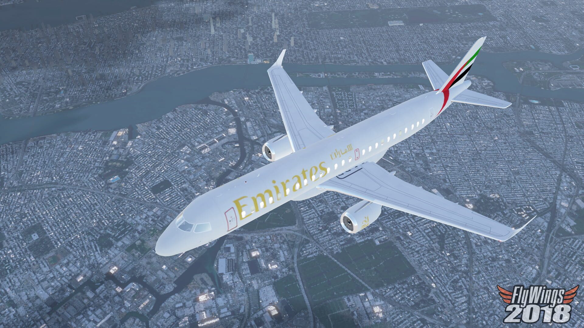 FlyWings 2018 Flight Simulator: Embraer 190 Family - Screenshot