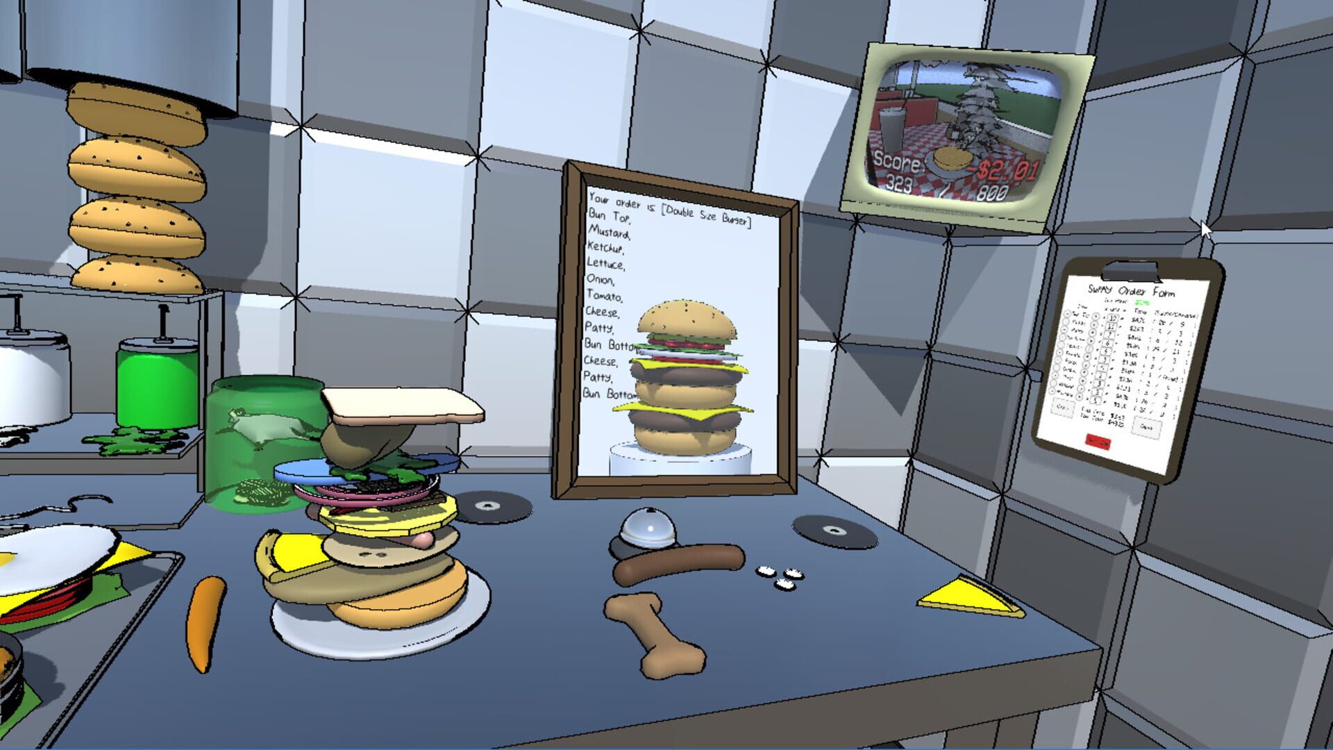 The Blue Box: BurgerGame - Screenshot