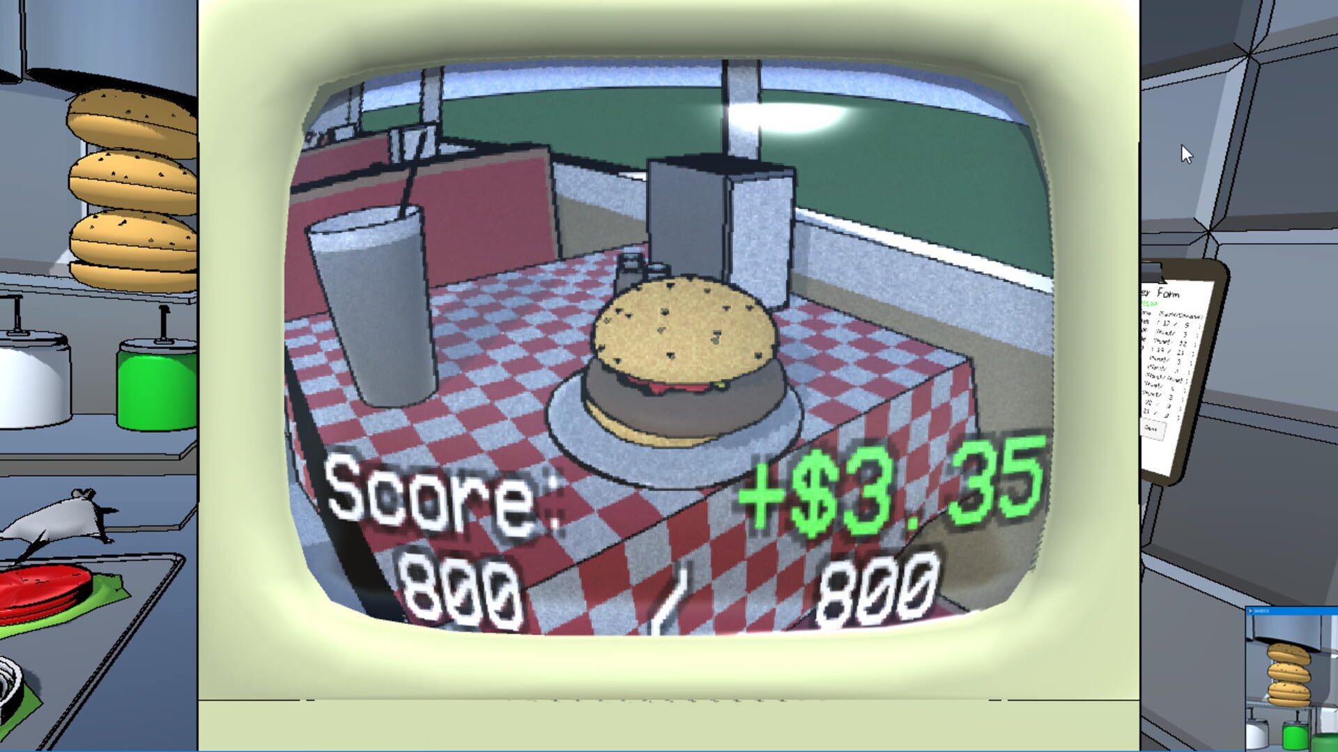 The Blue Box: BurgerGame - Screenshot