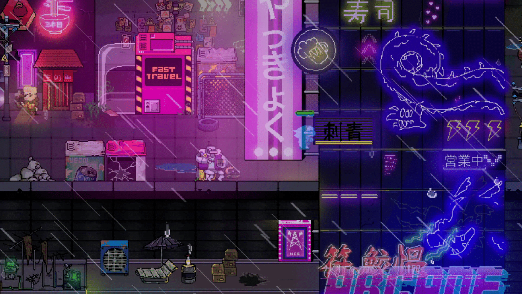 Neon City Riders: Super-Powered Edition screenshot