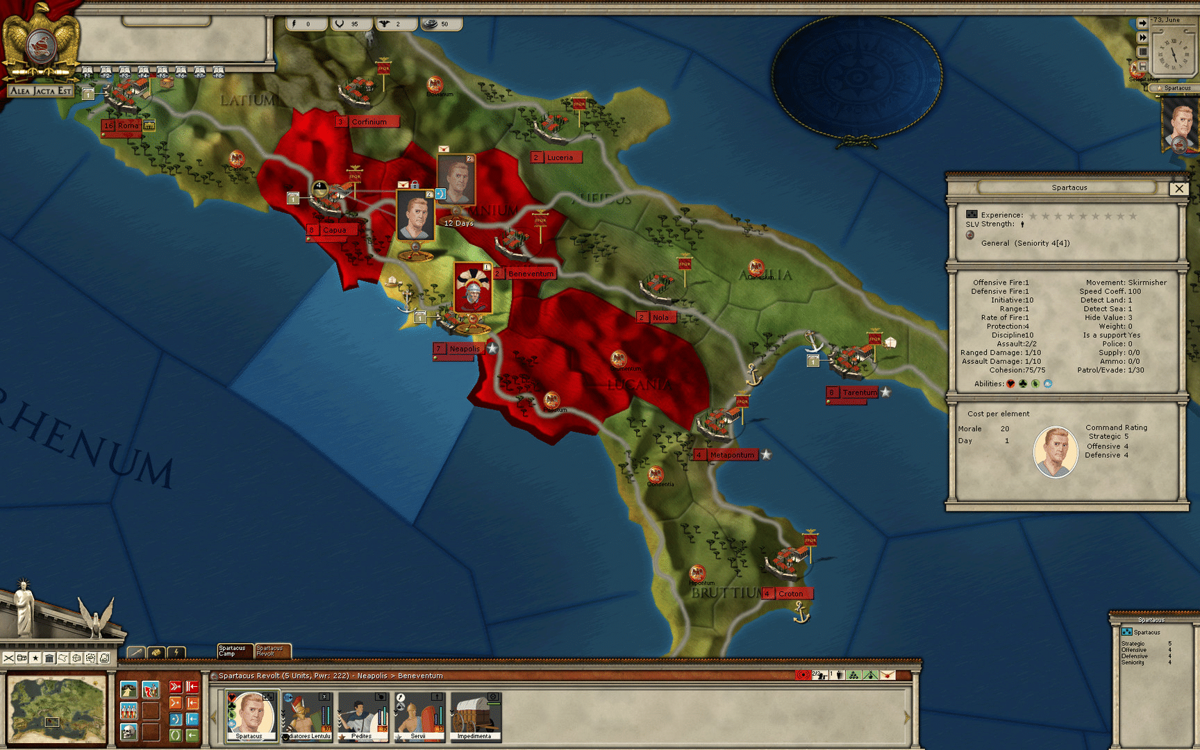 Alea Jacta Est: Spartacus 73BC screenshot