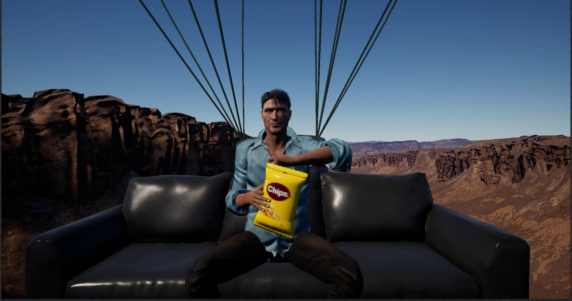 Flying Sofa Simulator - Screenshot
