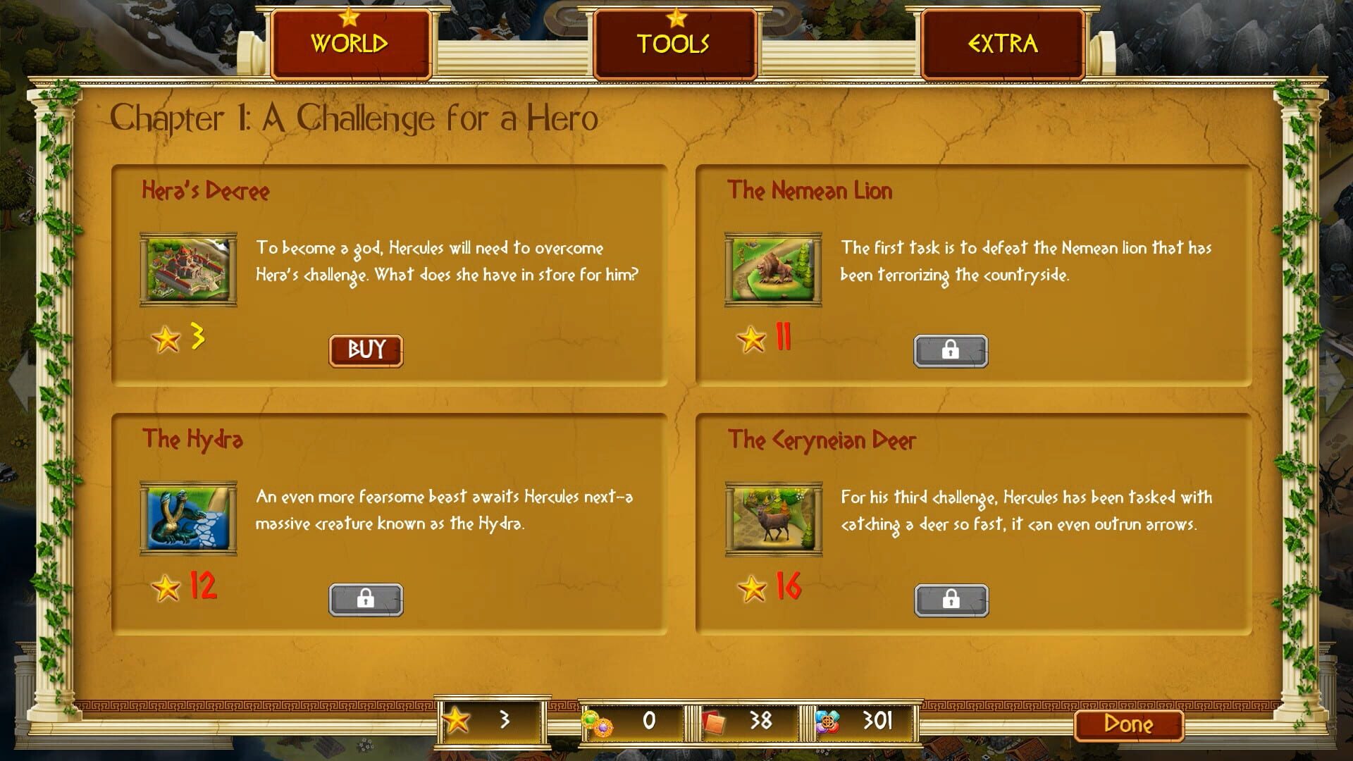 The Chronicles of Hercules: The 12 Labours - Screenshot