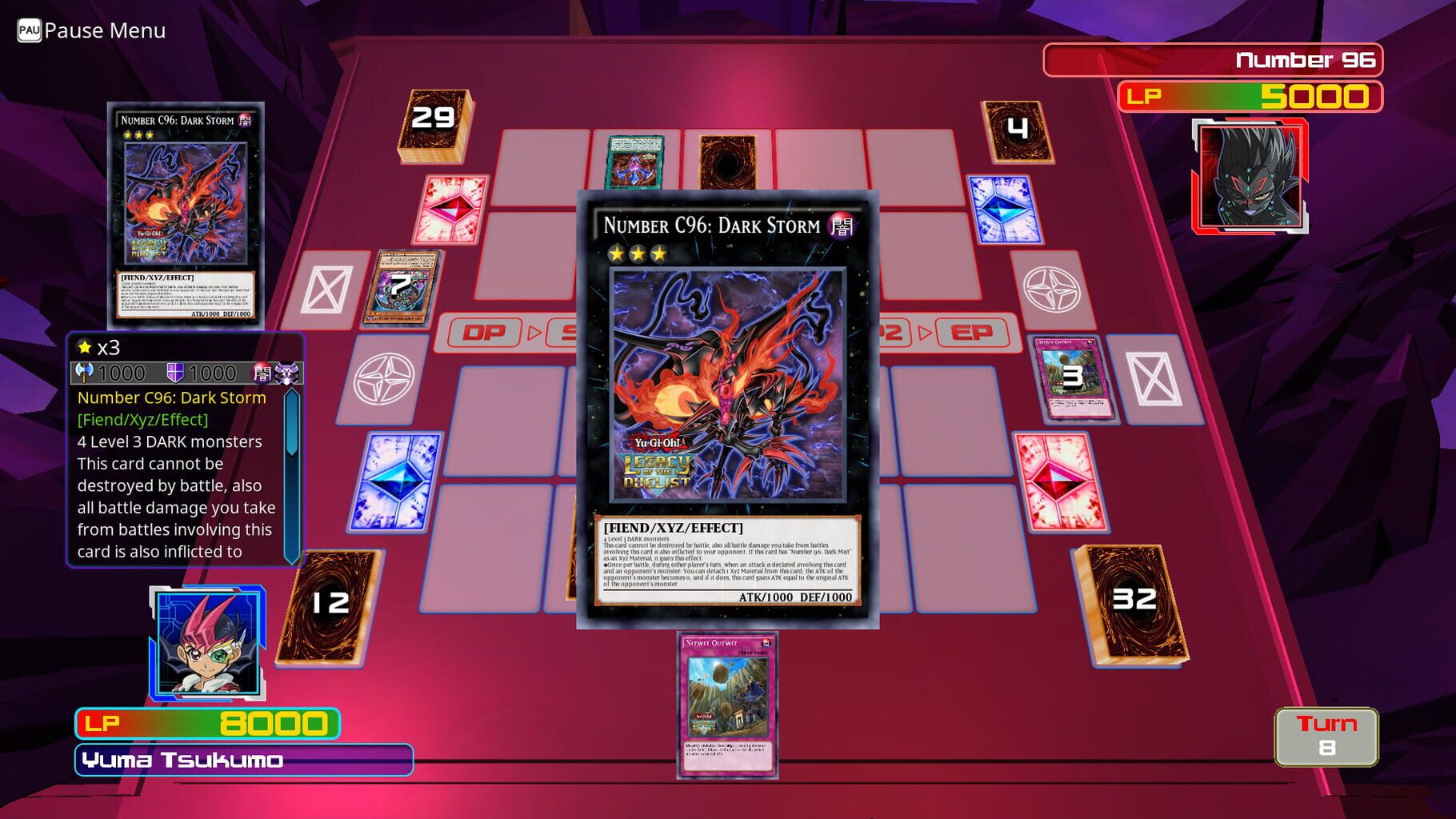 Captura de pantalla - Yu-Gi-Oh! Legacy of the Duelist: Zexal Dark Mist Saga