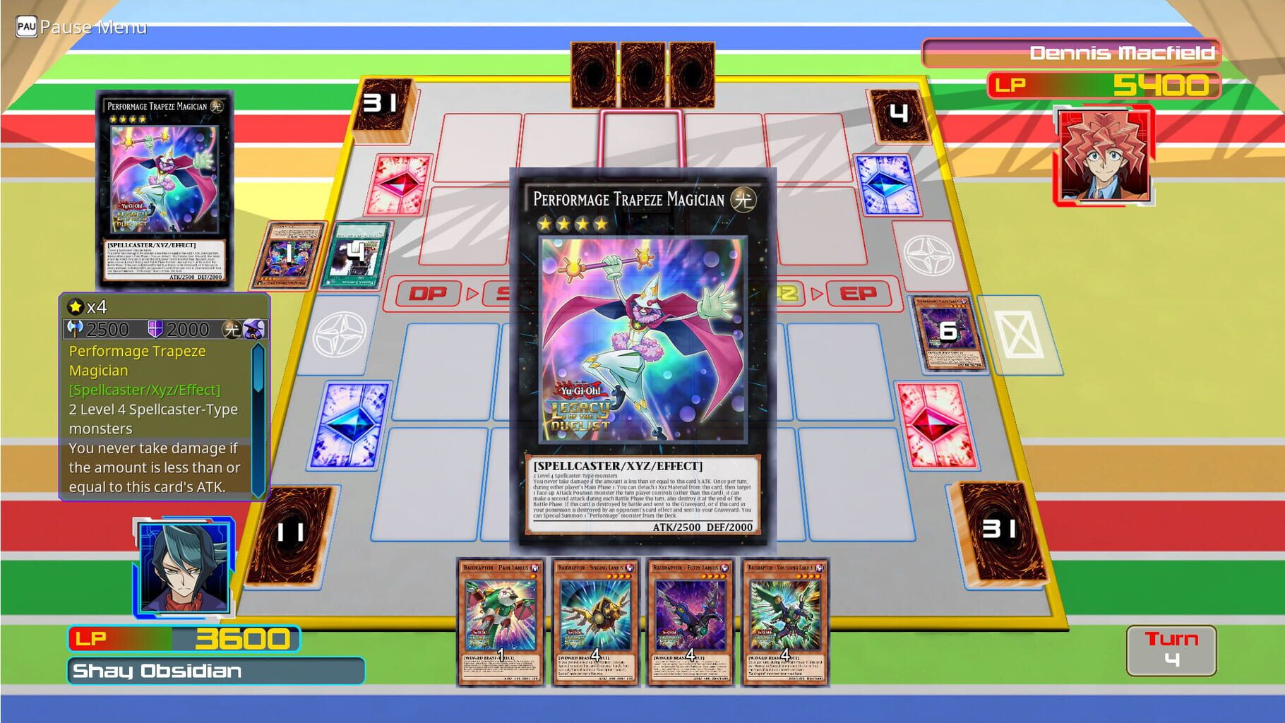 Captura de pantalla - Yu-Gi-Oh! Legacy of the Duelist: Arc-V - Shay vs Dennis