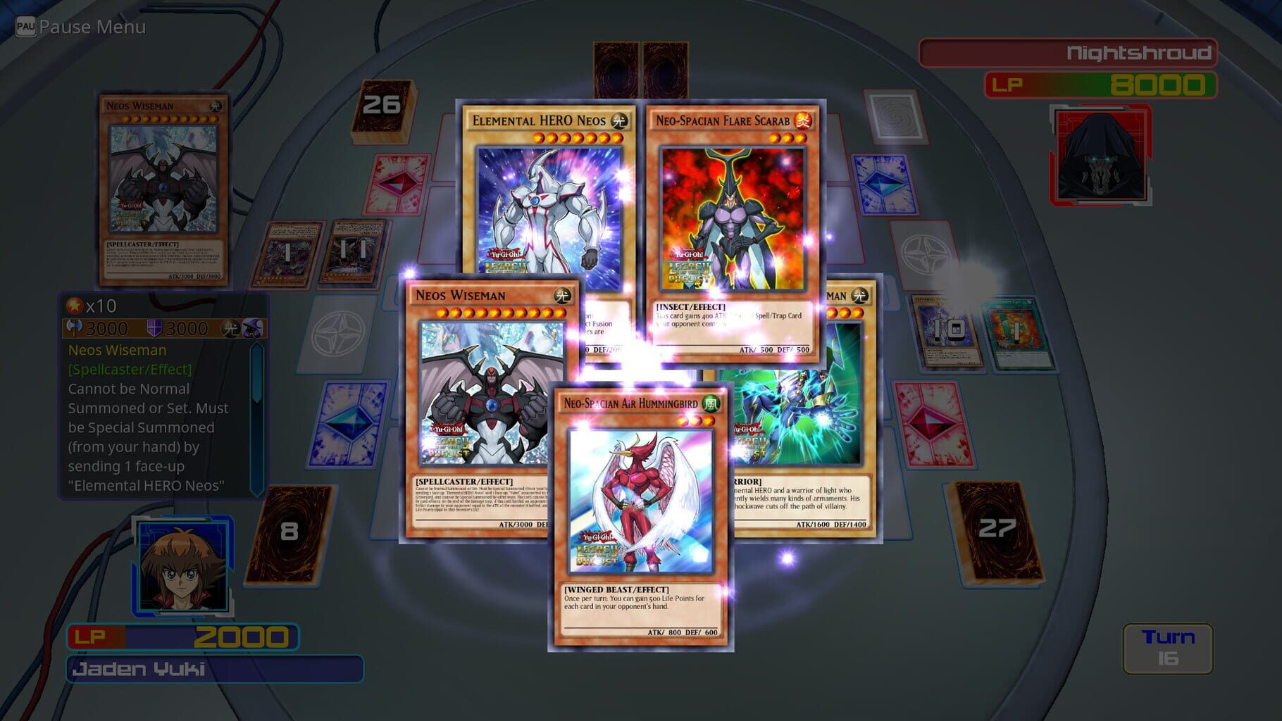 Captura de pantalla - Yu-Gi-Oh! Legacy of the Duelist: GX Lost Duels