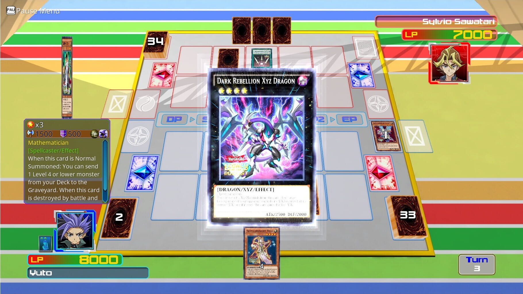 Captura de pantalla - Yu-Gi-Oh! Legacy of the Duelist: Arc-V Yuto v. Sylvio