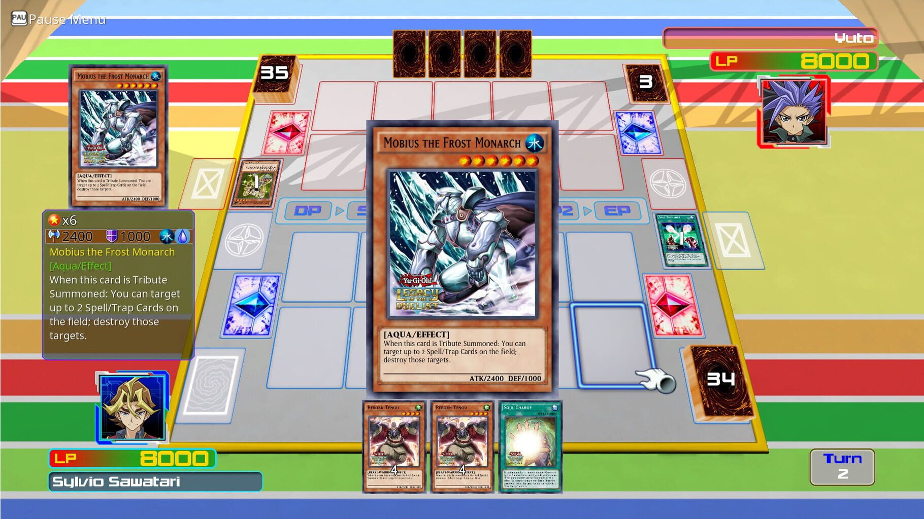 Captura de pantalla - Yu-Gi-Oh! Legacy of the Duelist: Arc-V Yuto v. Sylvio