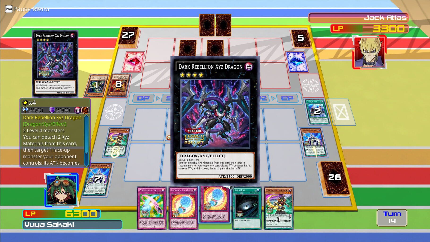 Captura de pantalla - Yu-Gi-Oh! Legacy of the Duelist: Arc-V - Jack Atlas vs Yuya