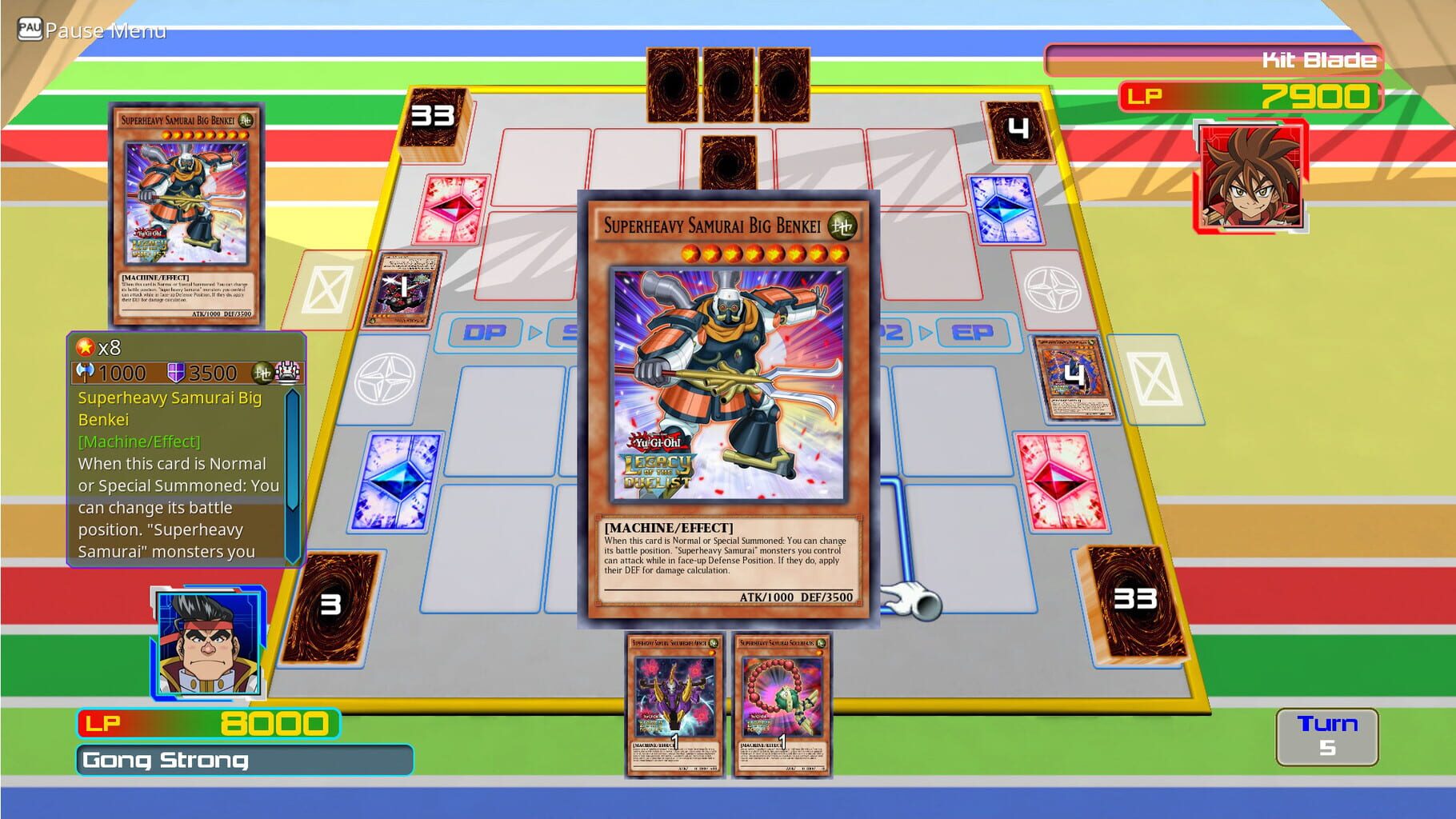 Captura de pantalla - Yu-Gi-Oh! Legacy of the Duelist: Arc-V Gong v. Kit