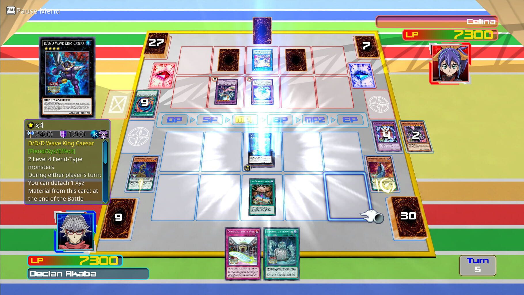 Captura de pantalla - Yu-Gi-Oh! Legacy of the Duelist: Arc-V - Declan vs Celina
