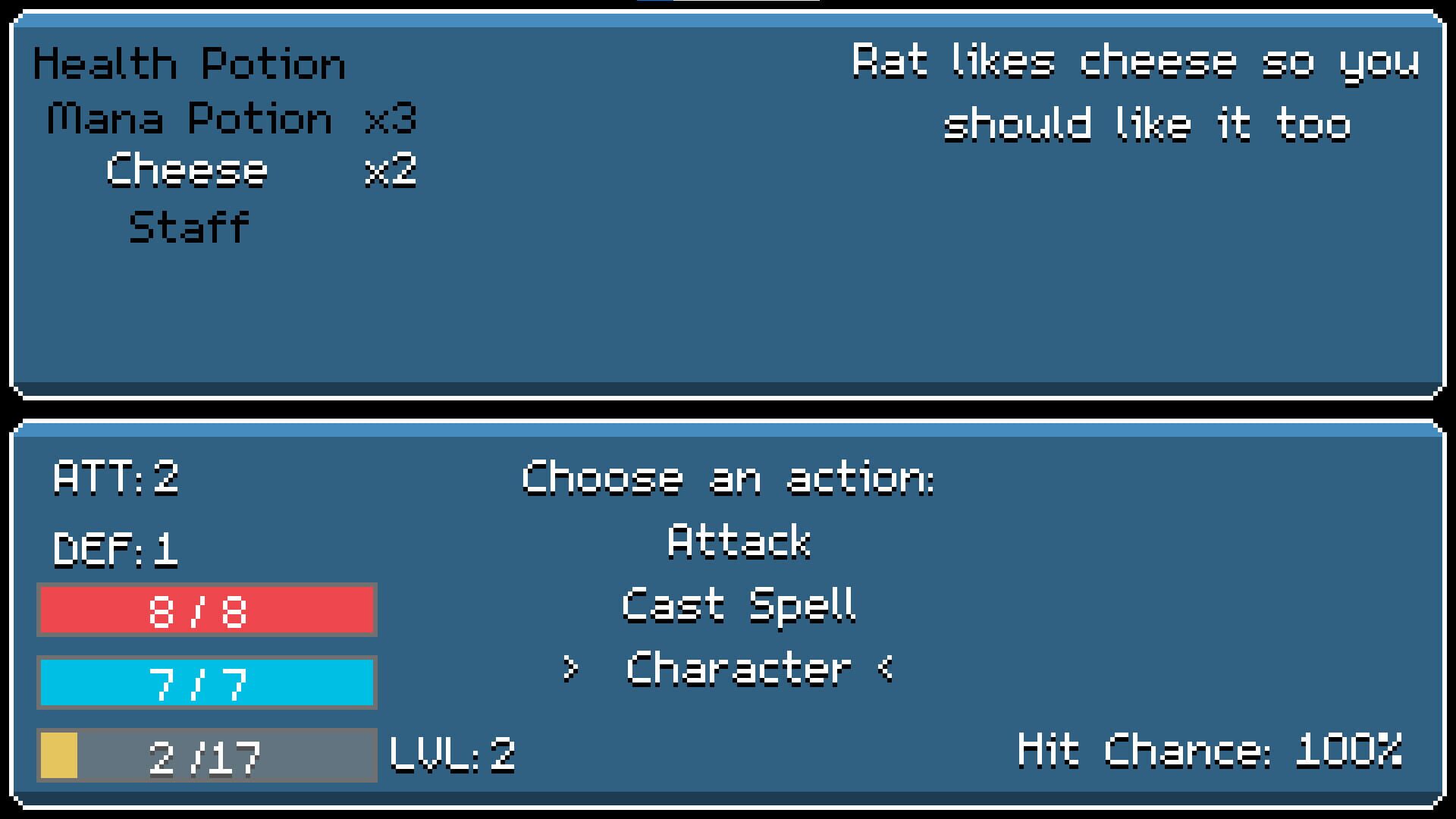 Text RPG - Screenshot
