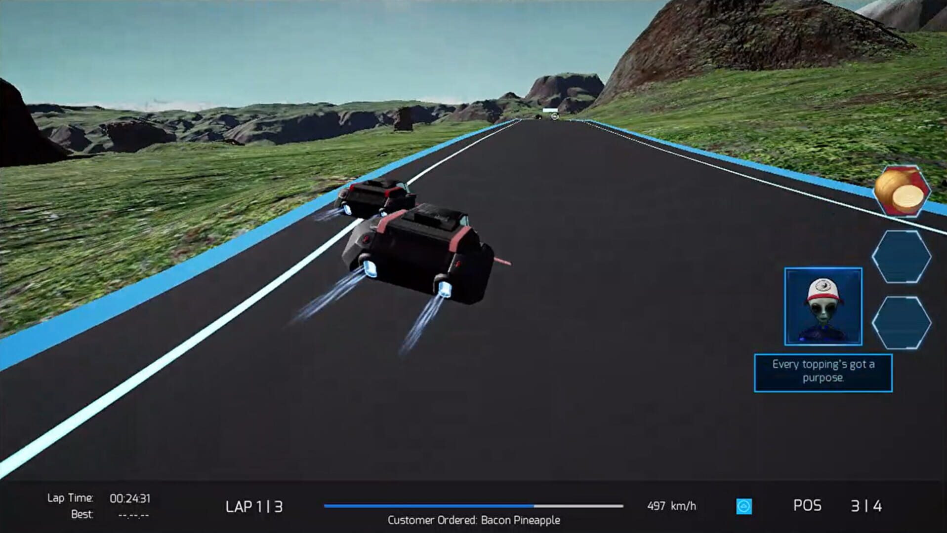 Smugglers of Cygnus: Cygnus Pizza Race - Screenshot