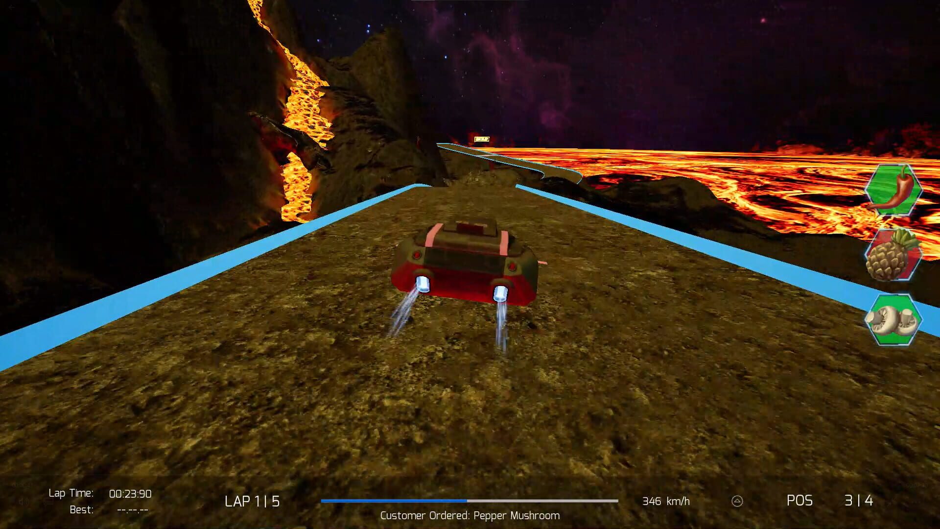 Smugglers of Cygnus: Cygnus Pizza Race - Screenshot