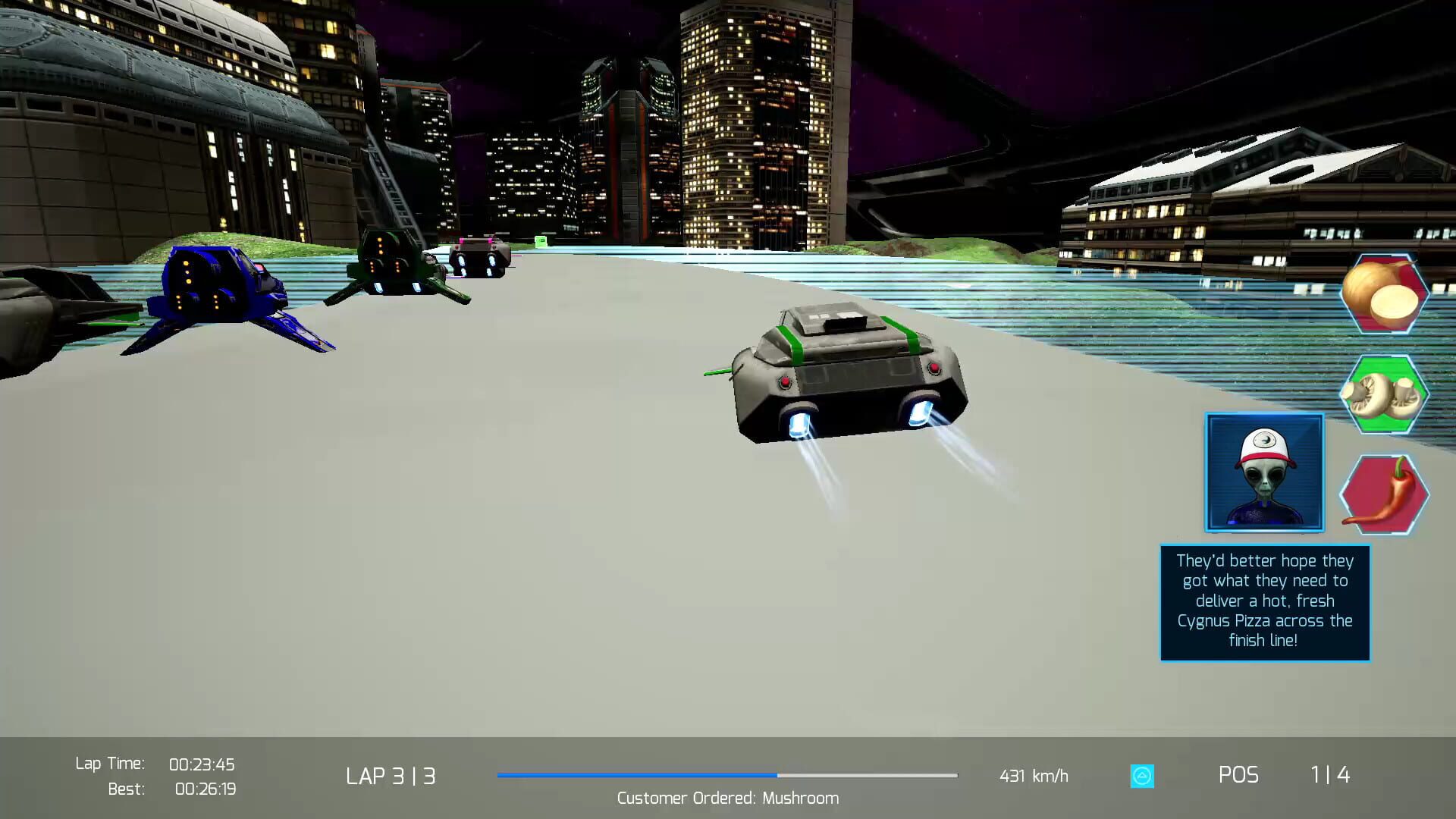 Smugglers of Cygnus: Cygnus Pizza Race - Screenshot