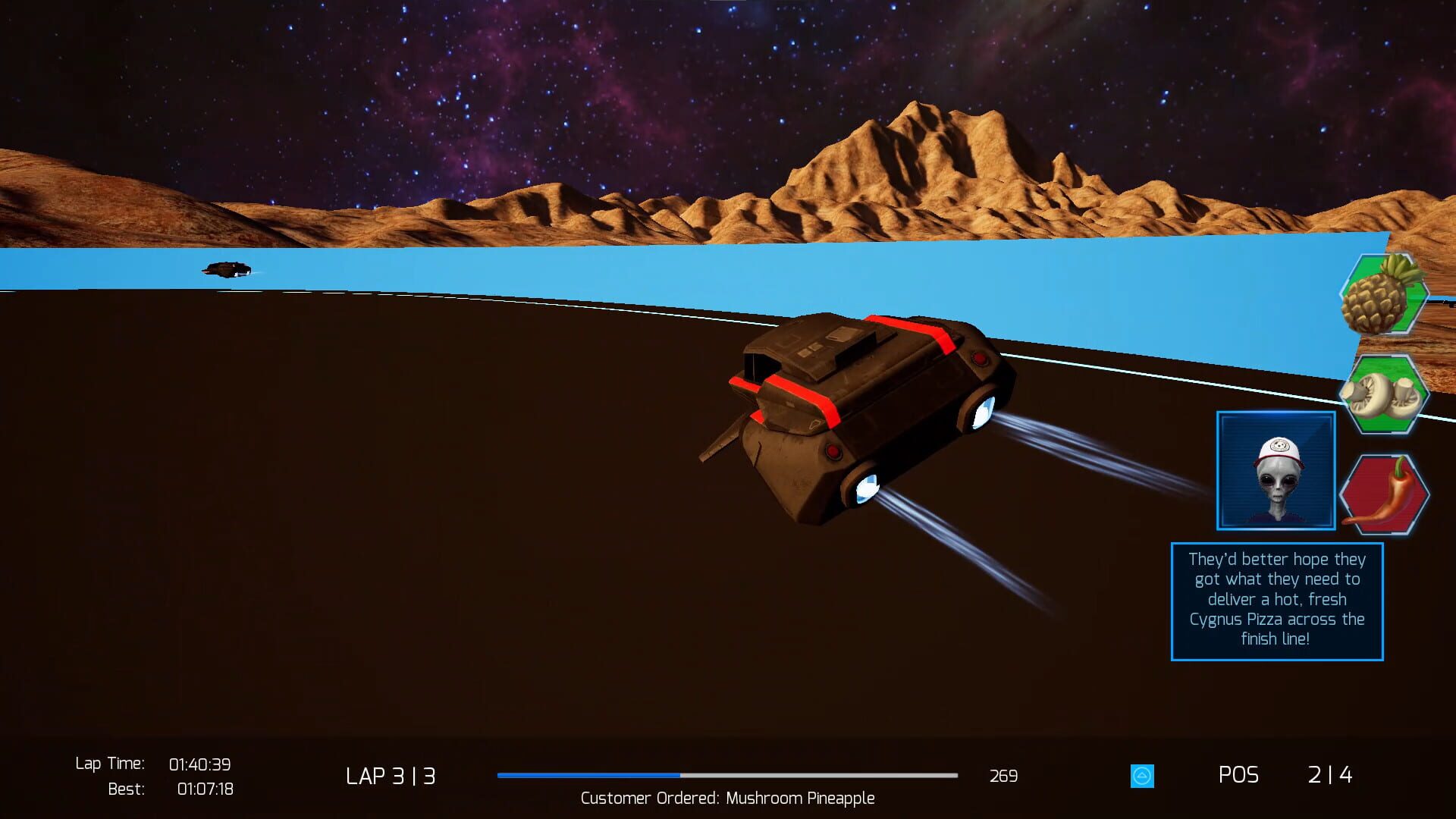 Smugglers of Cygnus: Cygnus Pizza Race - Screenshot