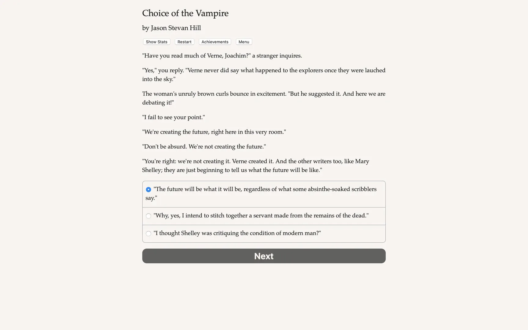 Choice of the Vampire: St. Louis, Unreal City