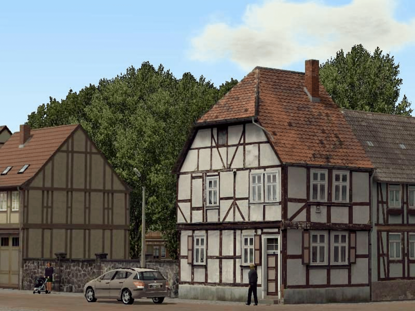 Eisenbahn X: Modellset 1 - Bahnhof, Häuser, Scheunen screenshot