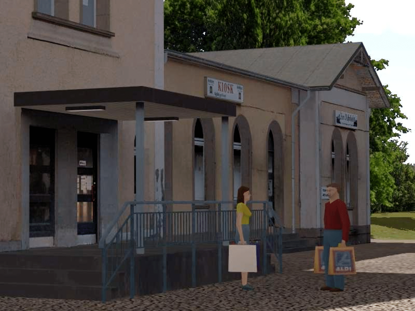Eisenbahn X: Modellset 1 - Bahnhof, Häuser, Scheunen screenshot
