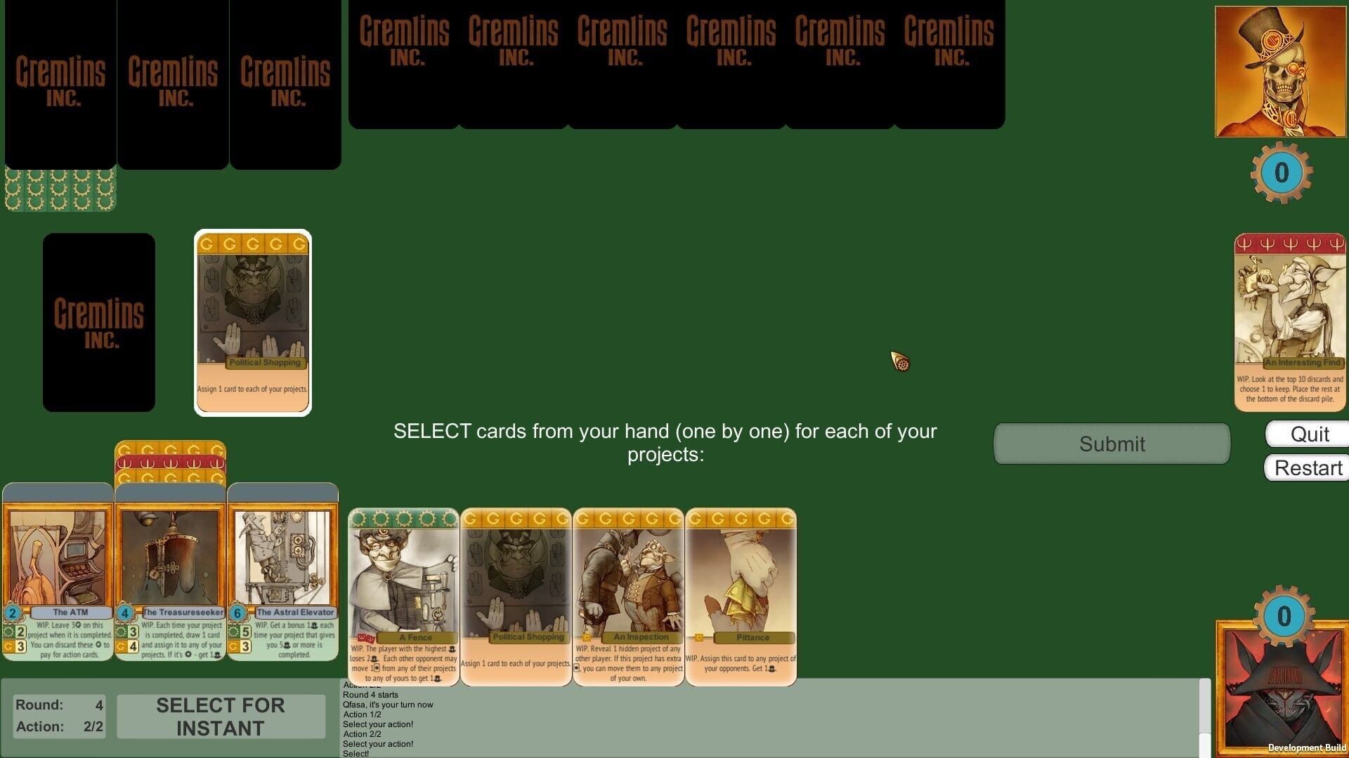 Gremlins, Inc.: Card Game - Screenshot