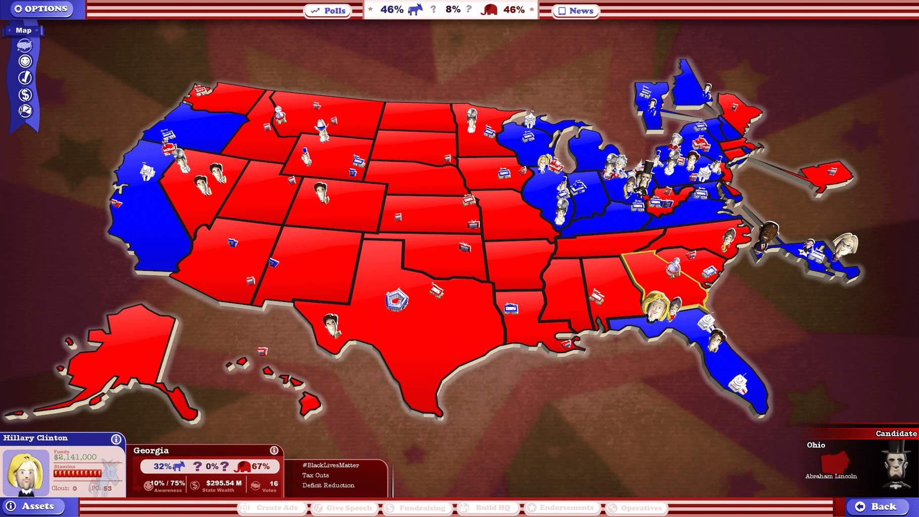 The Political Machine 2016: Campaign DLC screenshot