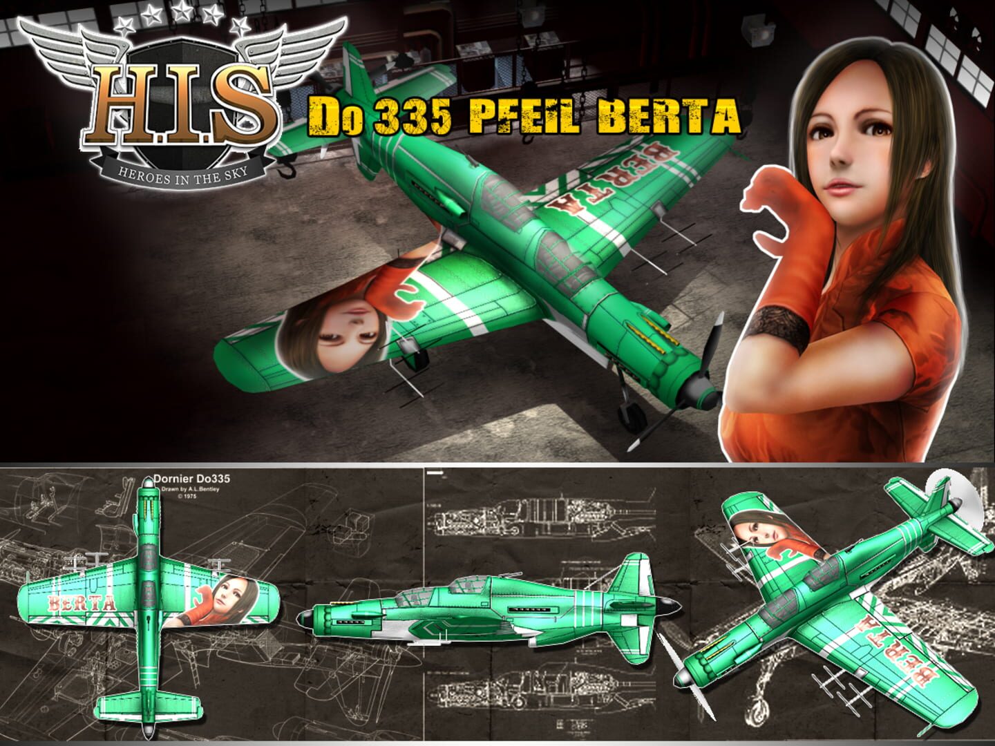 HIS: Heroes in the Sky - Do335 Berta Hildebrand Pack - Screenshot