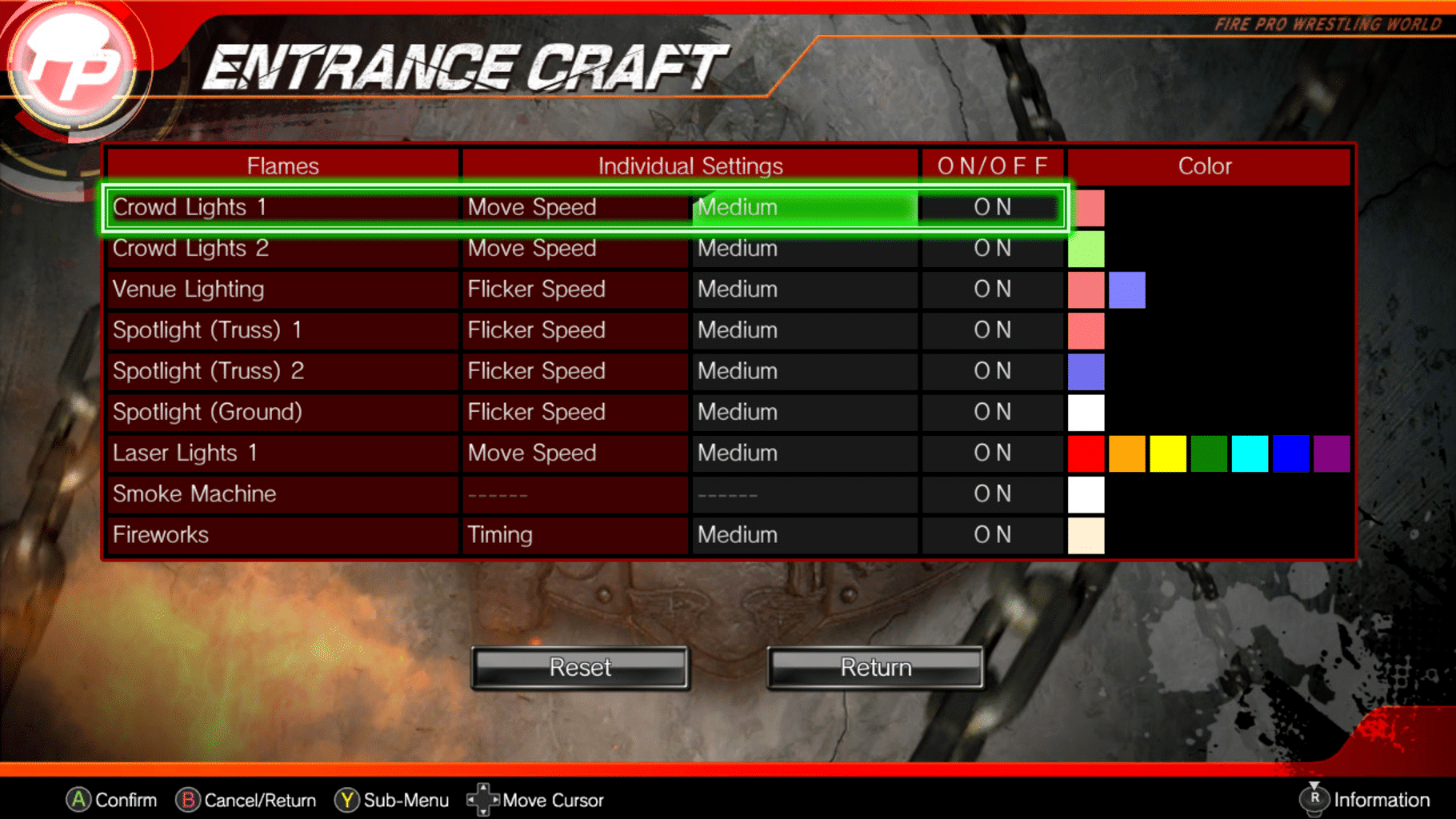 Fire Pro Wrestling World: Entrance Craft screenshot