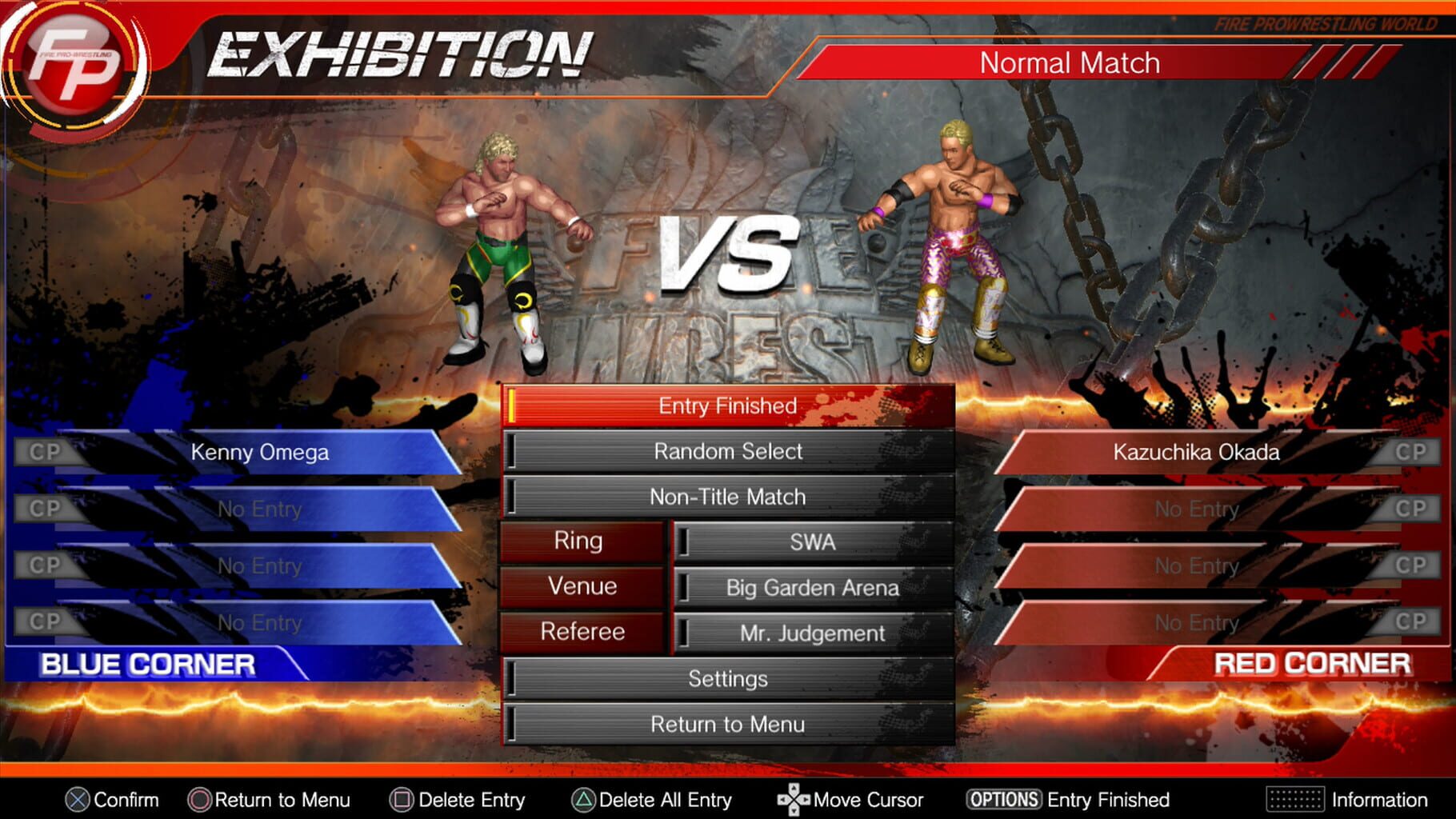 Captura de pantalla - Fire Pro Wrestling World: New Japan Pro-Wrestling Collaboration