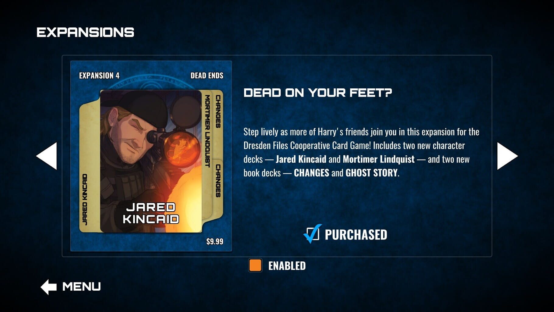 Captura de pantalla - Dresden Files Cooperative Card Game: Dead Ends