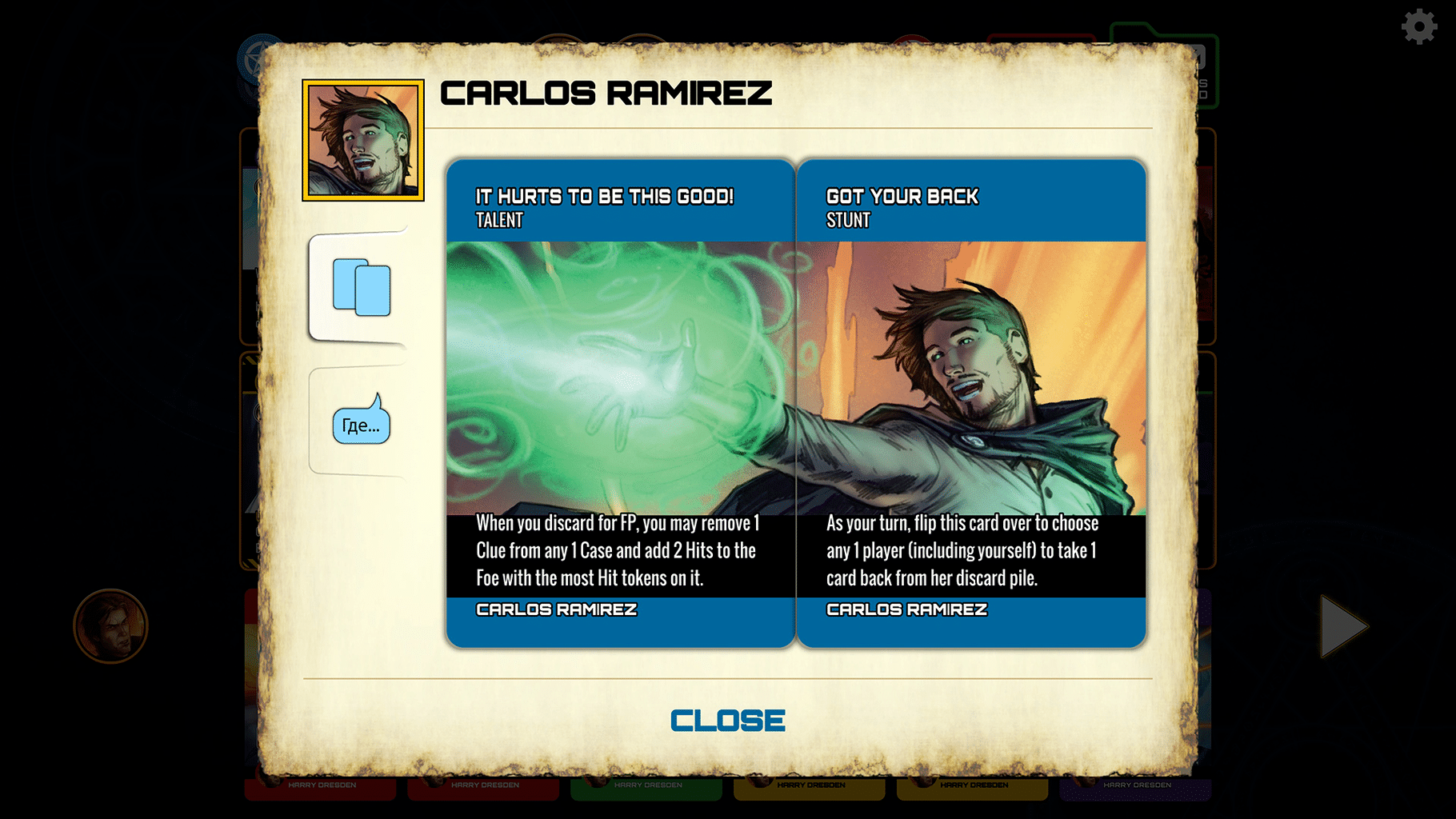 Dresden Files Cooperative Card Game: Wardens Attack screenshot