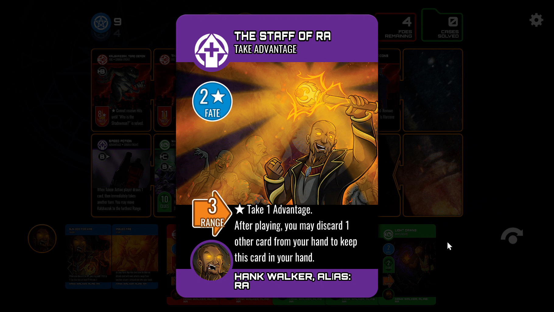 Dresden Files Cooperative Card Game: Ra Crossover screenshot