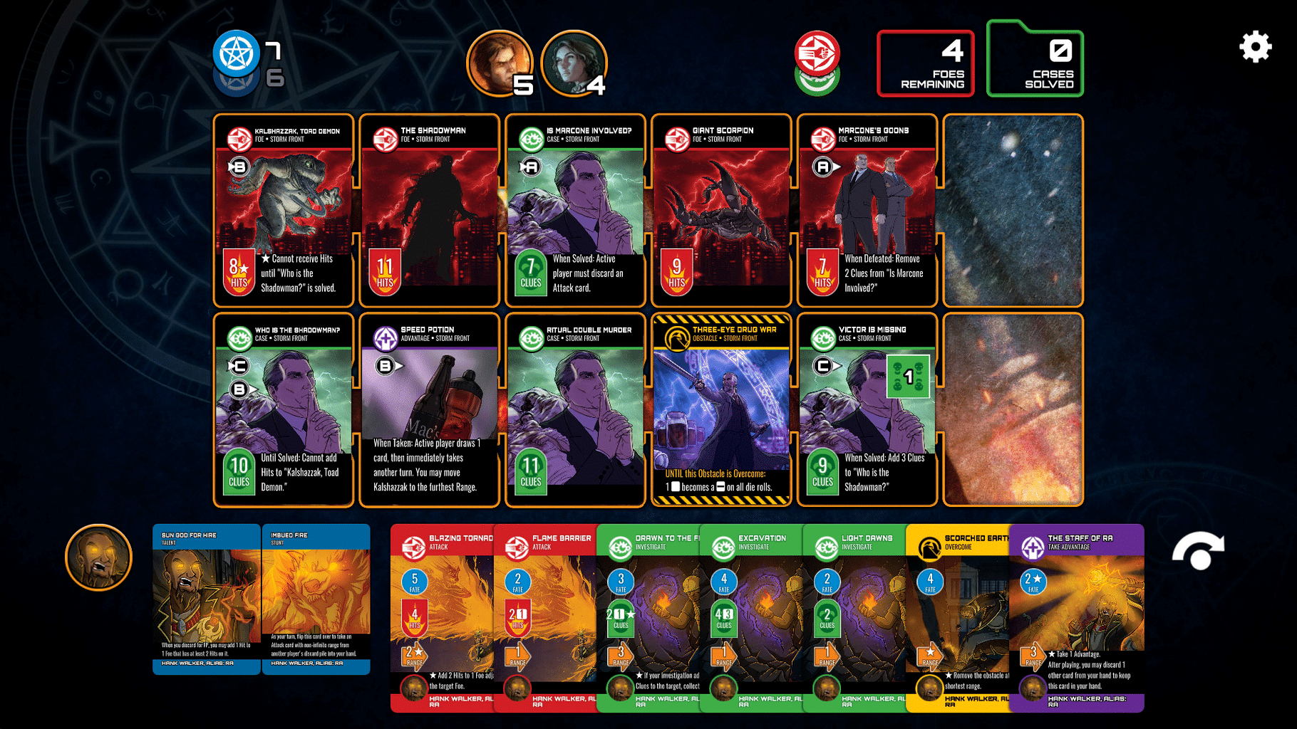 Dresden Files Cooperative Card Game: Ra Crossover screenshot